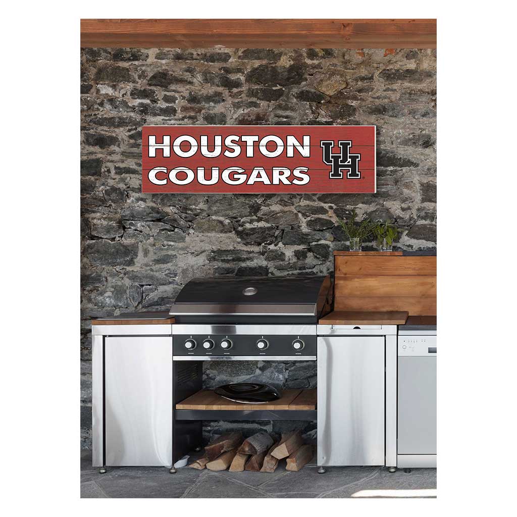 35x10 Indoor Outdoor Sign Colored Logo Houston Cougars