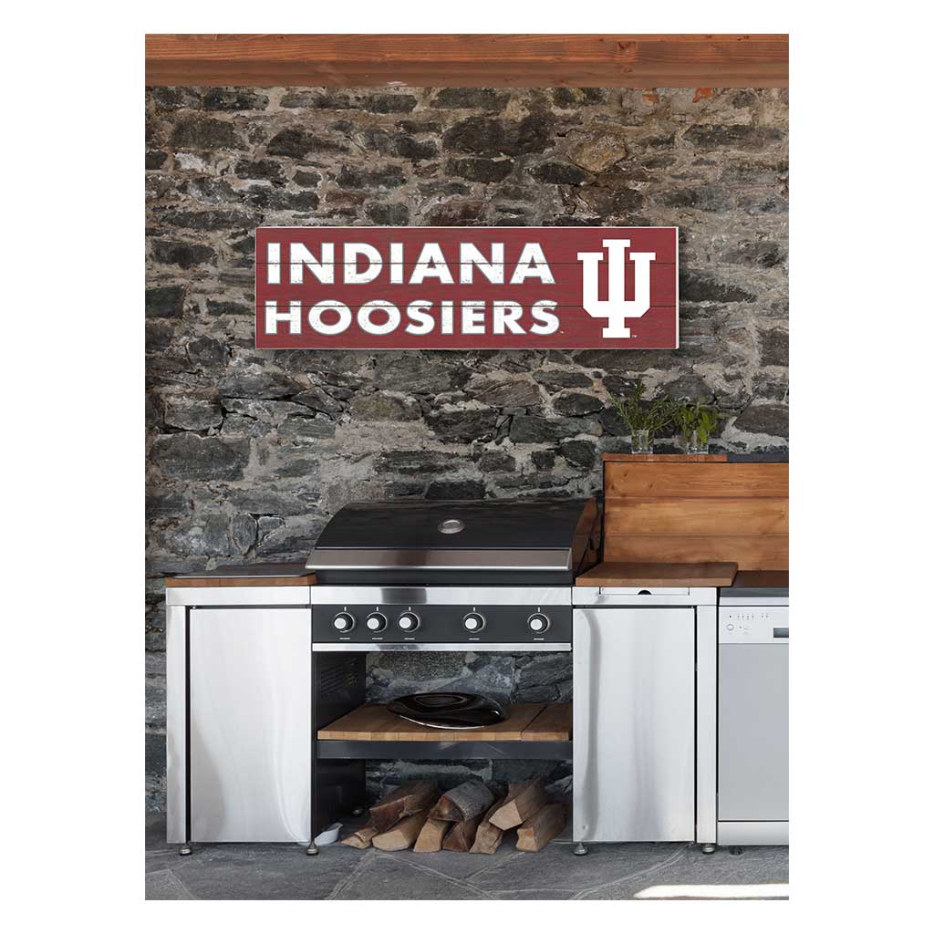 35x10 Indoor Outdoor Sign Colored Logo Indiana Hoosiers