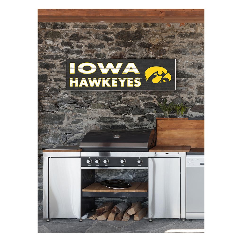35x10 Indoor Outdoor Sign Colored Logo Iowa Hawkeyes