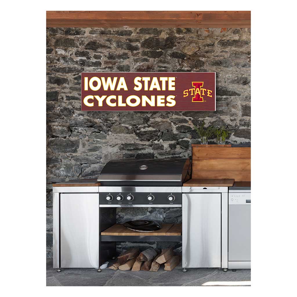 35x10 Indoor Outdoor Sign Colored Logo Iowa State Cyclones