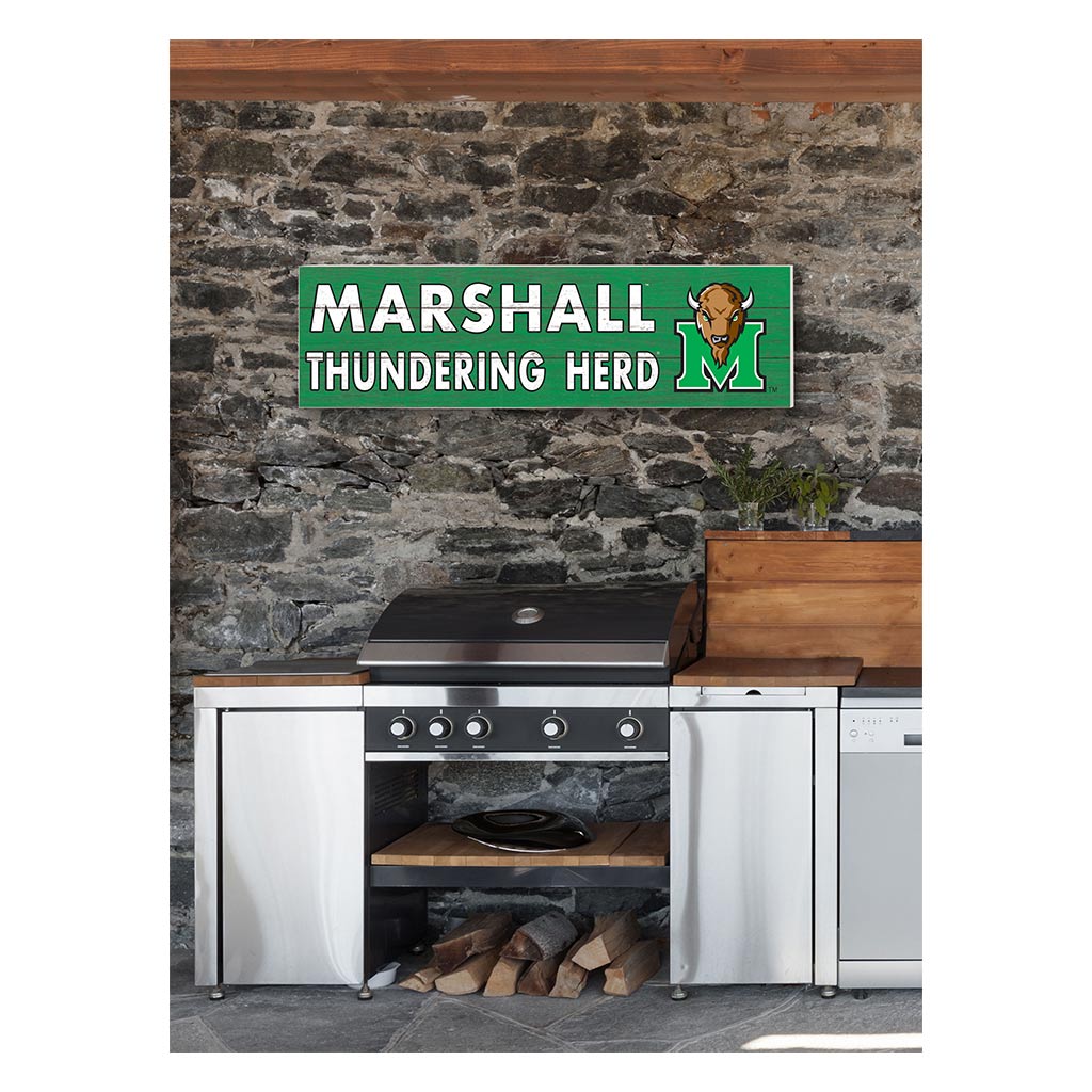 35x10 Indoor Outdoor Sign Colored Logo Marshall Thundering Herd