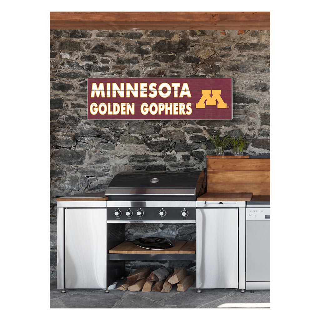 35x10 Indoor Outdoor Sign Colored Logo Minnesota Golden Gophers