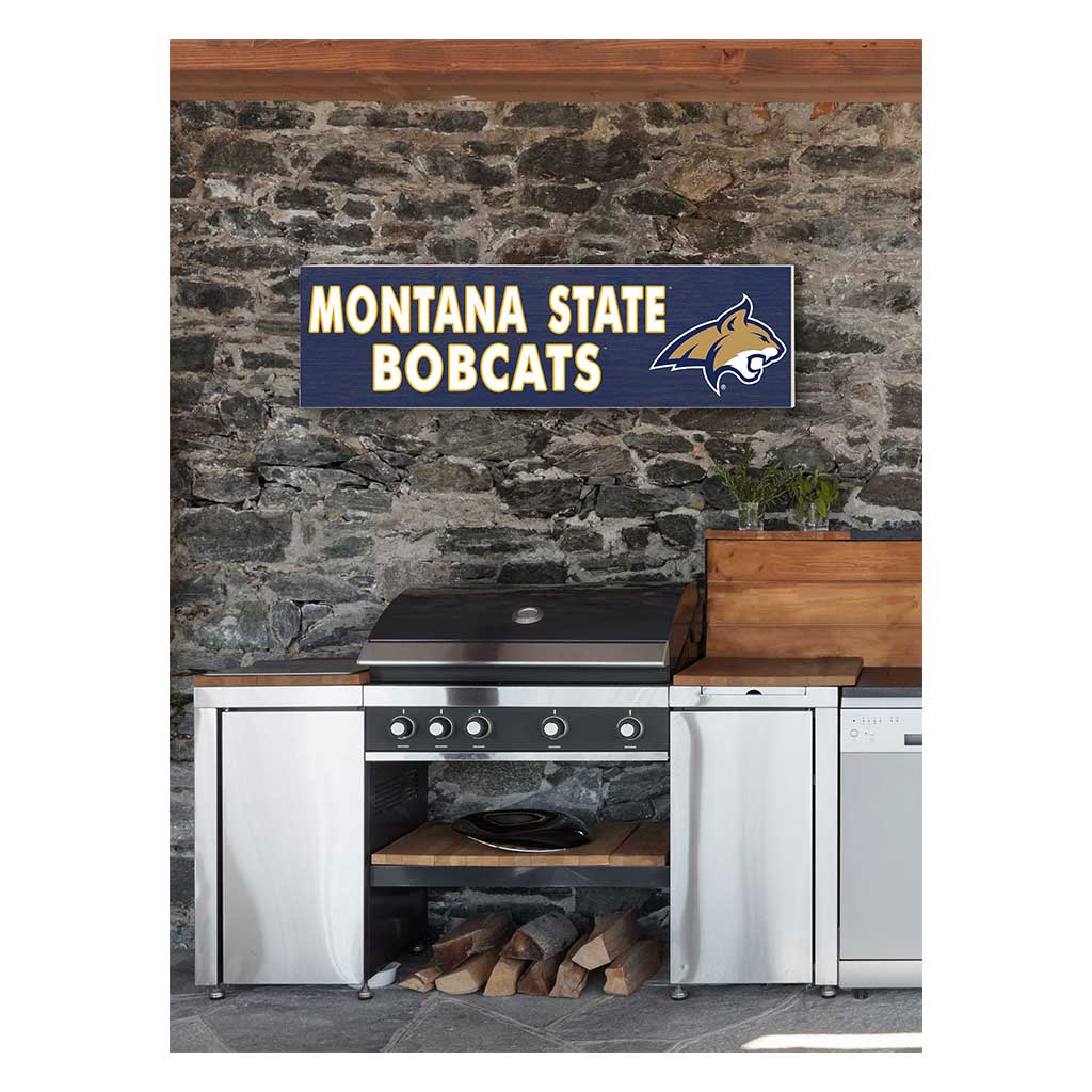 35x10 Indoor Outdoor Sign Colored Logo Montana State Fighting Bobcats