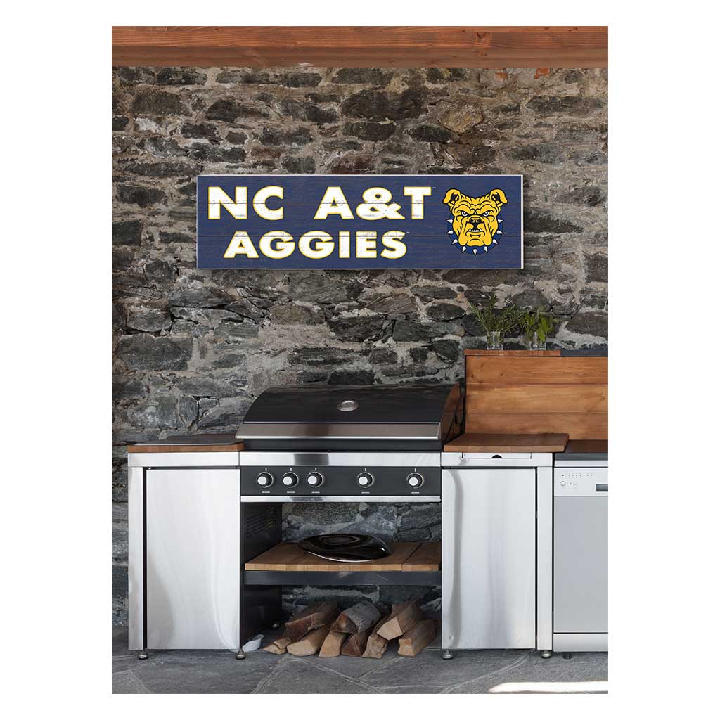 35x10 Indoor Outdoor Sign Colored Logo North Carolina A&T Aggies