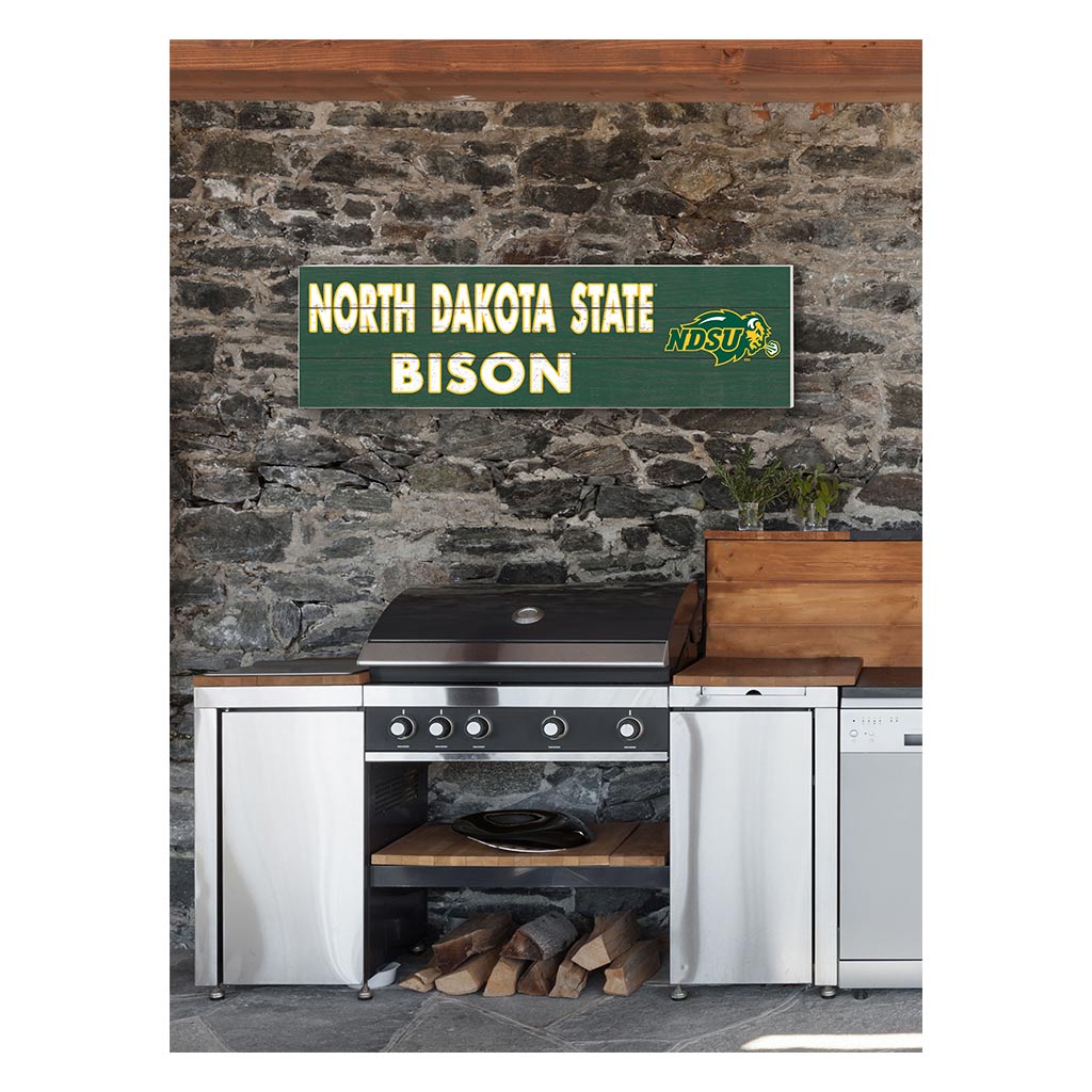 35x10 Indoor Outdoor Sign Colored Logo North Dakota State Bison