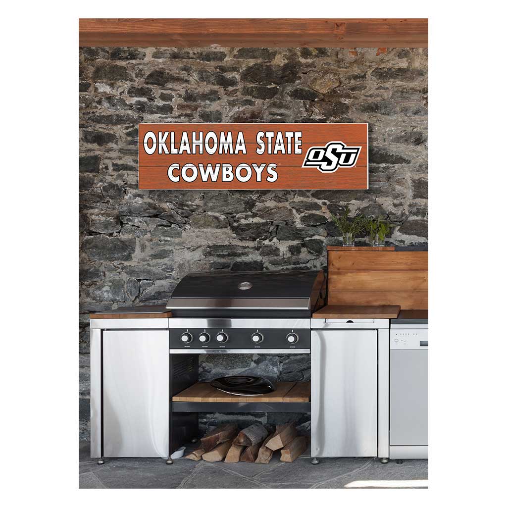 35x10 Indoor Outdoor Sign Colored Logo Oklahoma State Cowboys