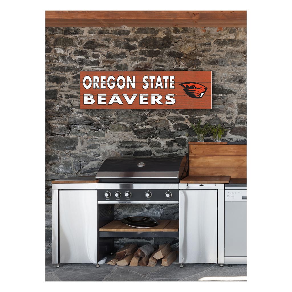 35x10 Indoor Outdoor Sign Colored Logo Oregon State Beavers