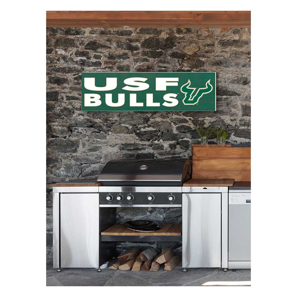 35x10 Indoor Outdoor Sign Colored Logo South Florida Bulls