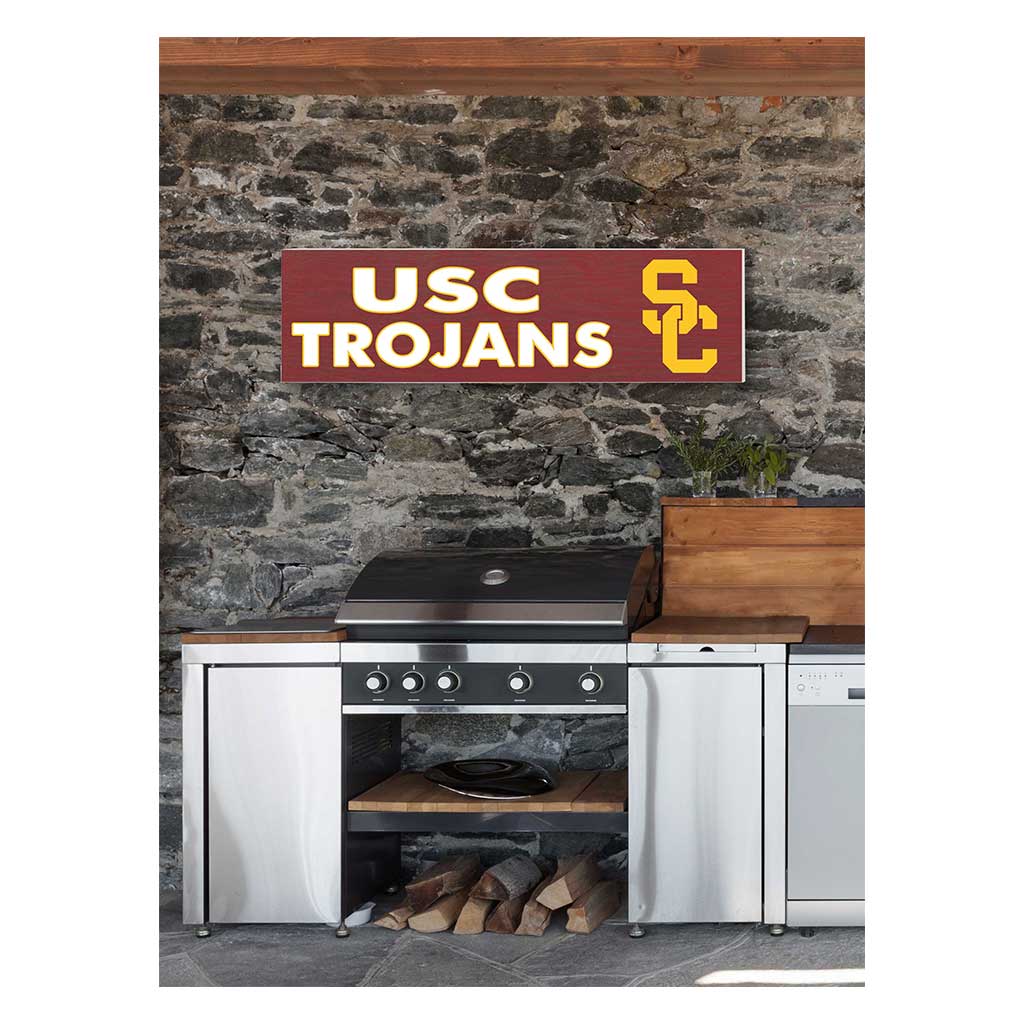 35x10 Indoor Outdoor Sign Colored Logo Southern California Trojans