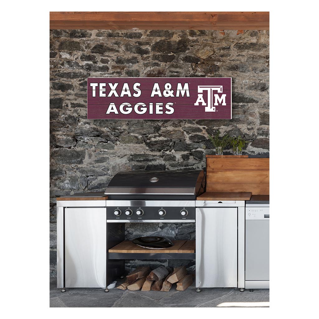 35x10 Indoor Outdoor Sign Colored Logo Texas A&M Aggies