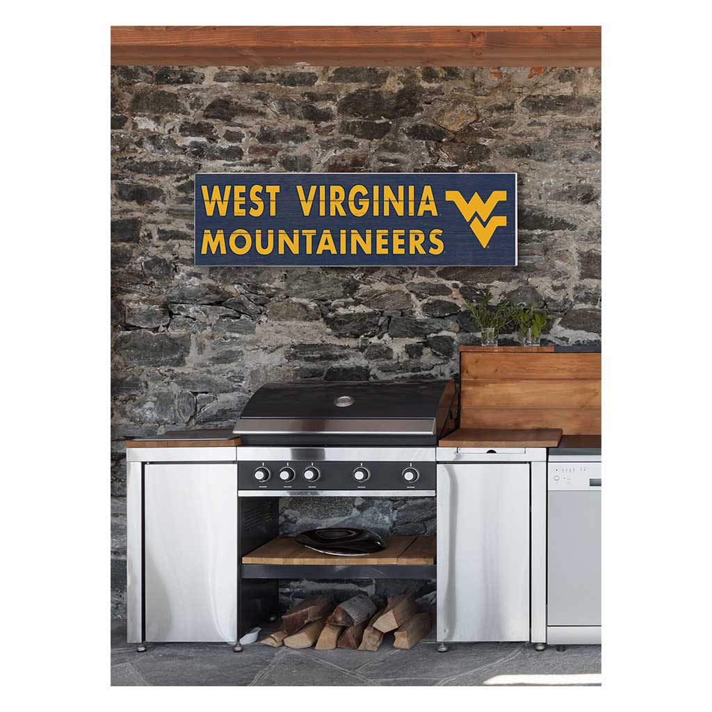 35x10 Indoor Outdoor Sign Colored Logo West Virginia Mountaineers
