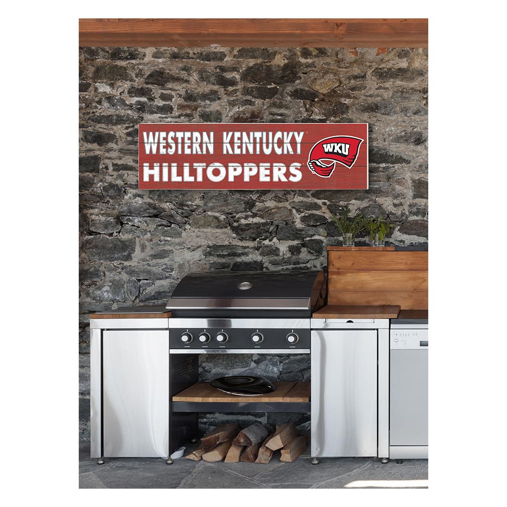 35x10 Indoor Outdoor Sign Colored Logo Western Kentucky Hilltoppers