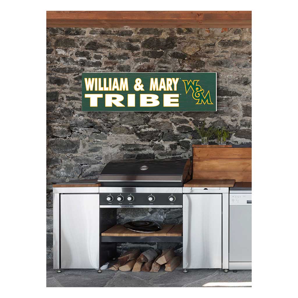 35x10 Indoor Outdoor Sign Colored Logo William and Mary Tribe