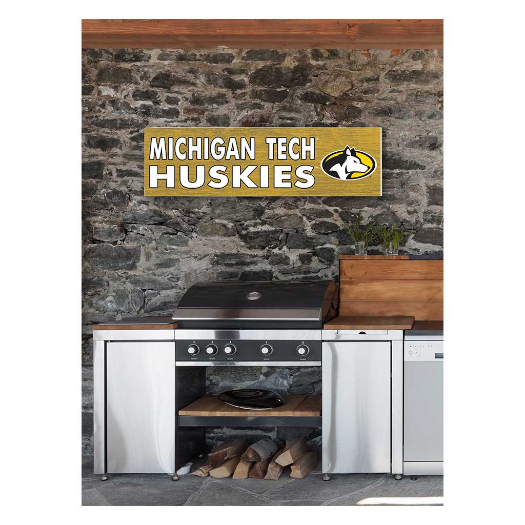 35x10 Indoor Outdoor Sign Colored Logo Michigan Tech University Huskies