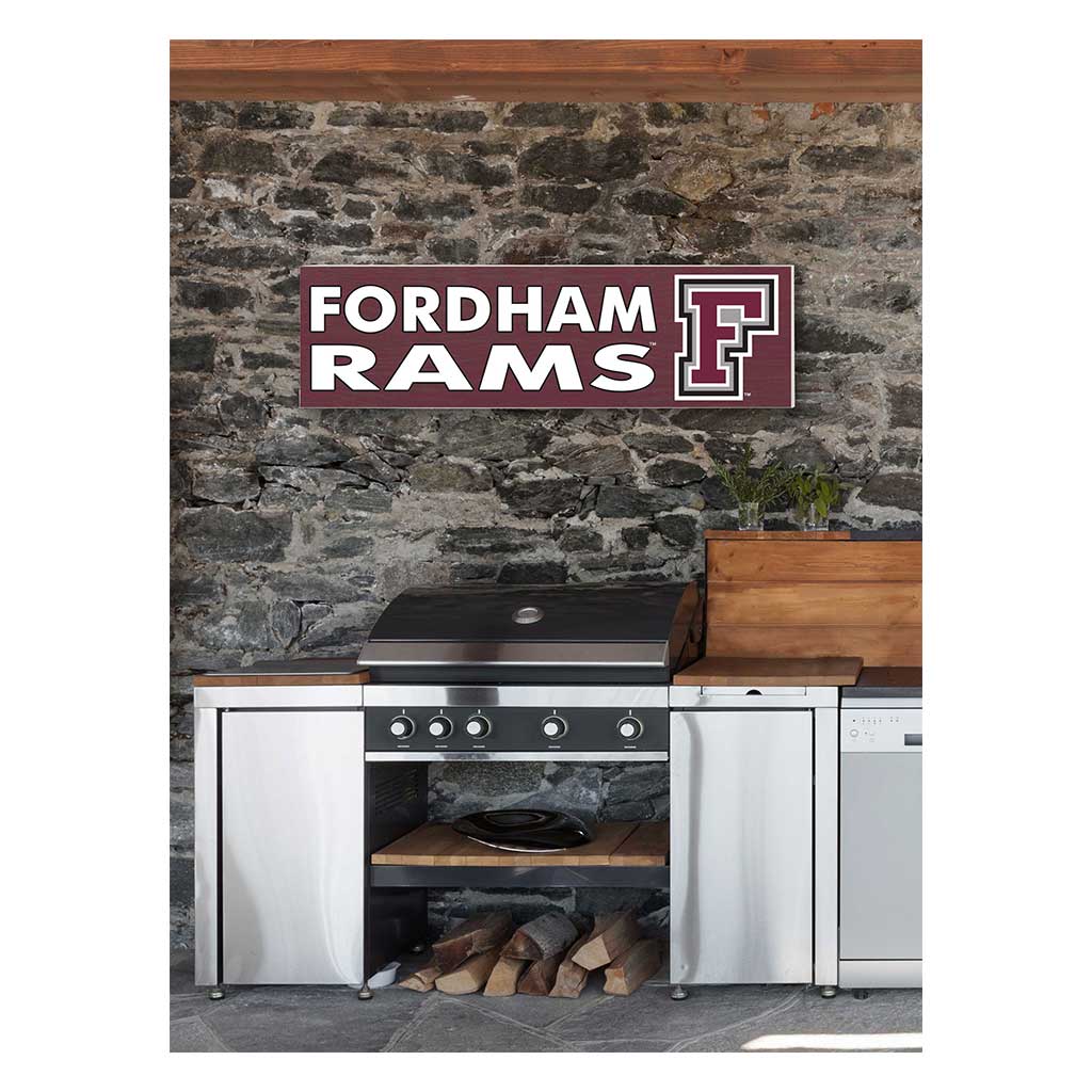 35x10 Indoor Outdoor Sign Colored Logo Fordham Rams