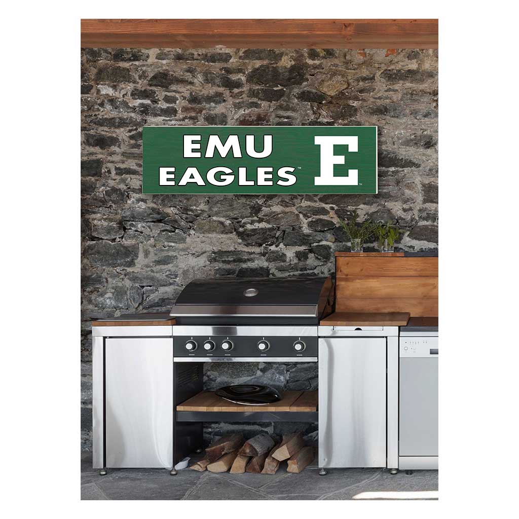 35x10 Indoor Outdoor Sign Colored Logo Eastern Michigan Eagles