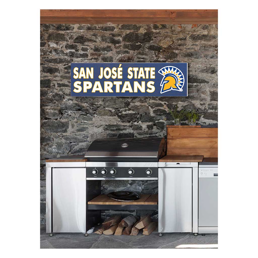 35x10 Indoor Outdoor Sign Colored Logo San Jose State Spartans