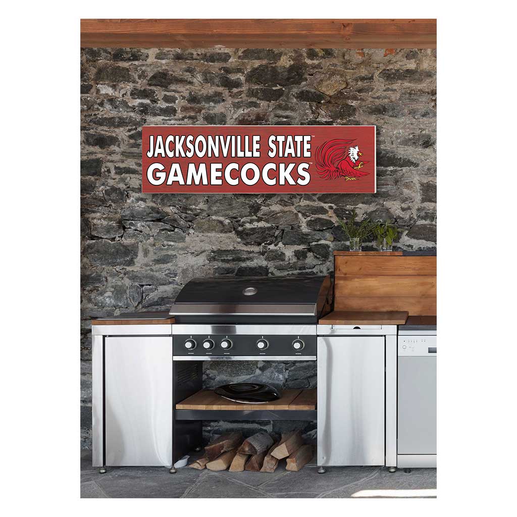 35x10 Indoor Outdoor Sign Colored Logo Jacksonville State Gamecocks