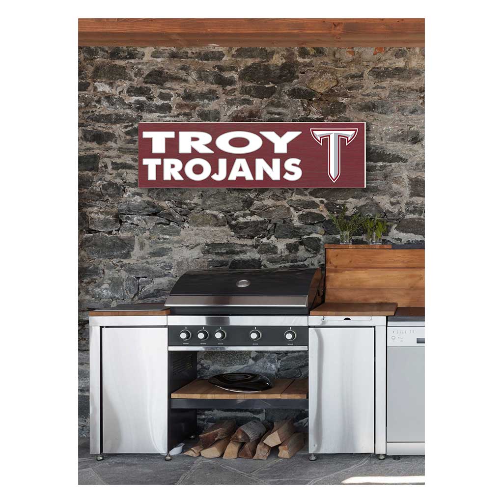 35x10 Indoor Outdoor Sign Colored Logo Troy Trojans