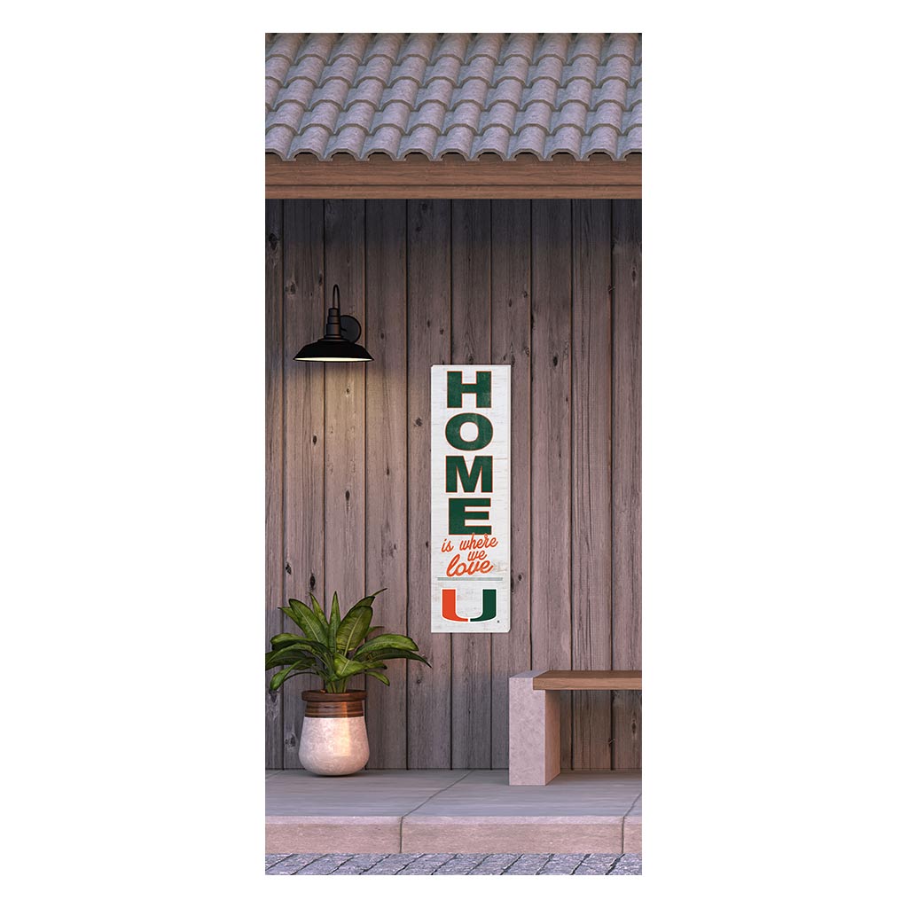 10x35 Indoor Outdoor Sign HOME Life Miami Hurricanes