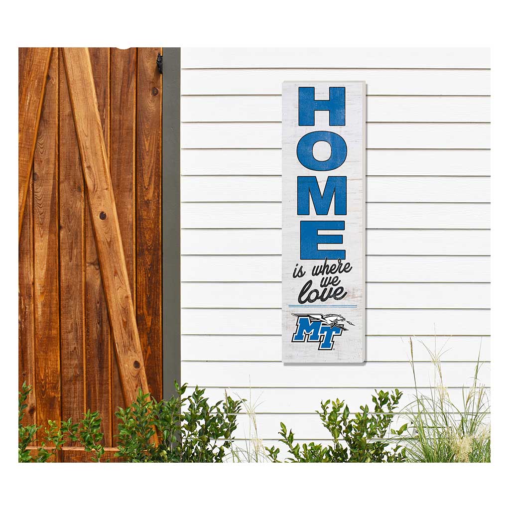 10x35 Indoor Outdoor Sign HOME Life Middle Tennessee State Blue Raiders