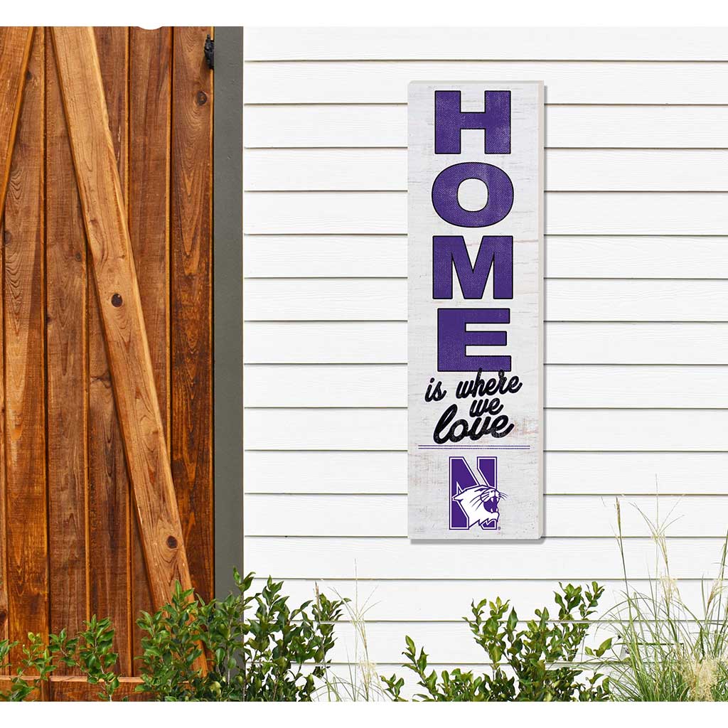 10x35 Indoor Outdoor Sign HOME Life Northwestern Wildcats