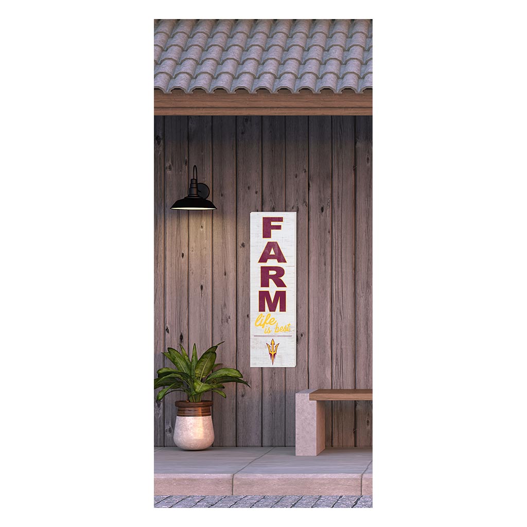 10x35 Indoor Outdoor Sign FARM Life Arizona State Sun Devils