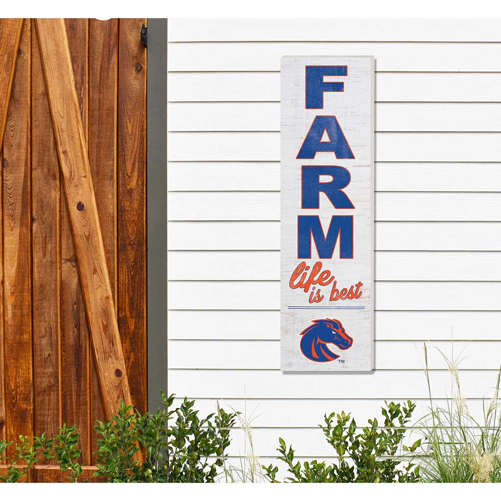 10x35 Indoor Outdoor Sign FARM Life Boise State Broncos