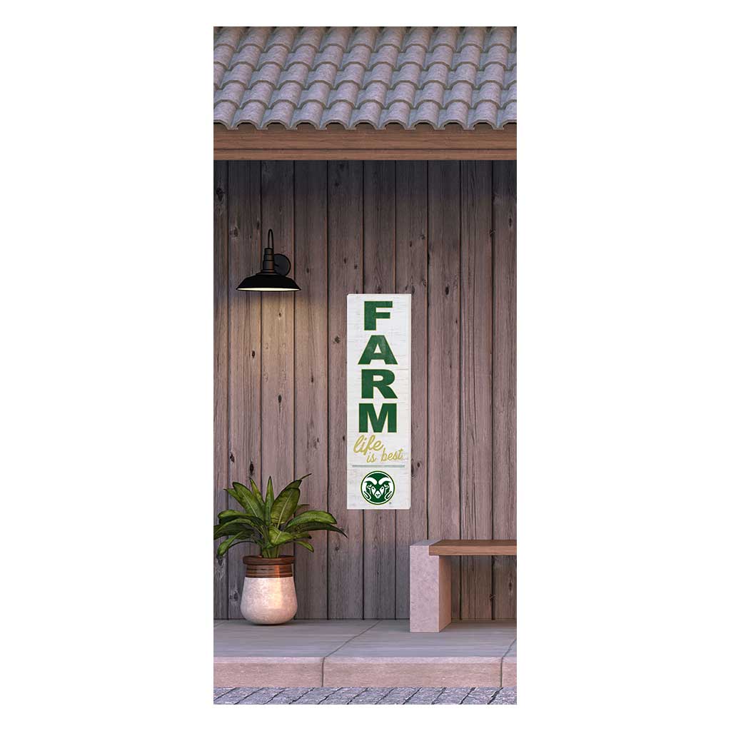 10x35 Indoor Outdoor Sign FARM Life Colorado State-Ft. Collins Rams