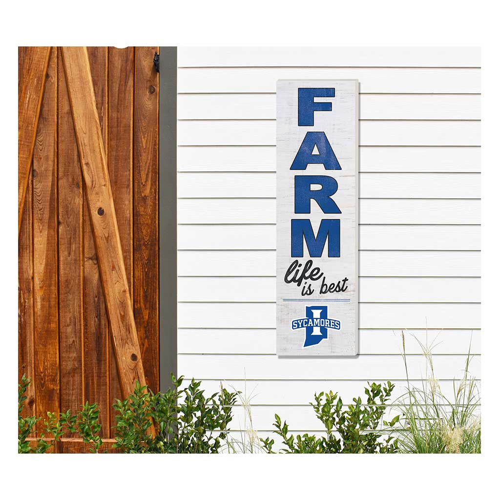 10x35 Indoor Outdoor Sign FARM Life Indiana State Sycamores