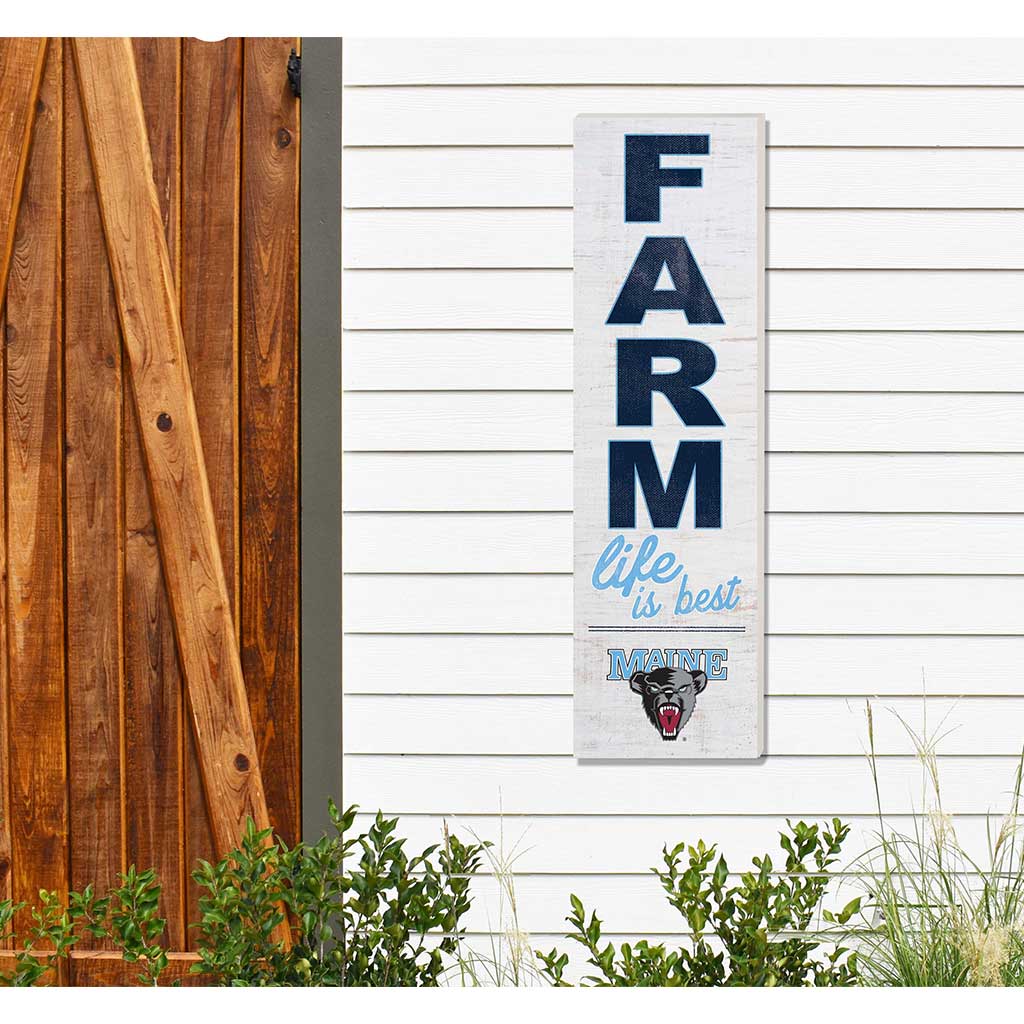 10x35 Indoor Outdoor Sign FARM Life Maine (Orono) Black Bears