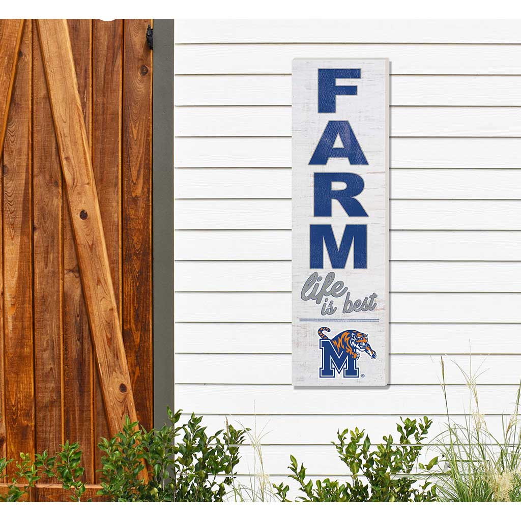 10x35 Indoor Outdoor Sign FARM Life Memphis Tigers