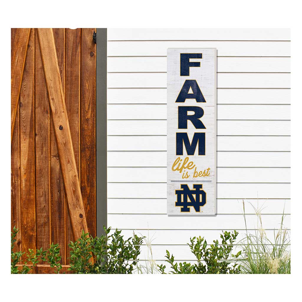 10x35 Indoor Outdoor Sign FARM Life Notre Dame Fighting Irish