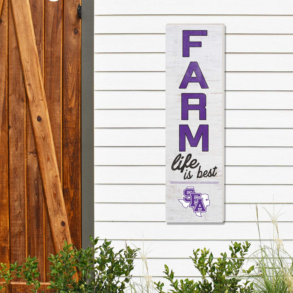 10x35 Indoor Outdoor Sign FARM Life Stephen F Austin Lumberjacks