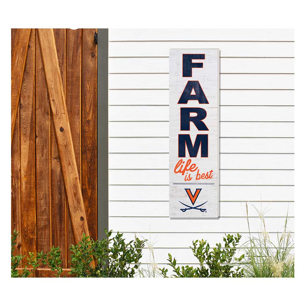 10x35 Indoor Outdoor Sign FARM Life Virginia Cavaliers