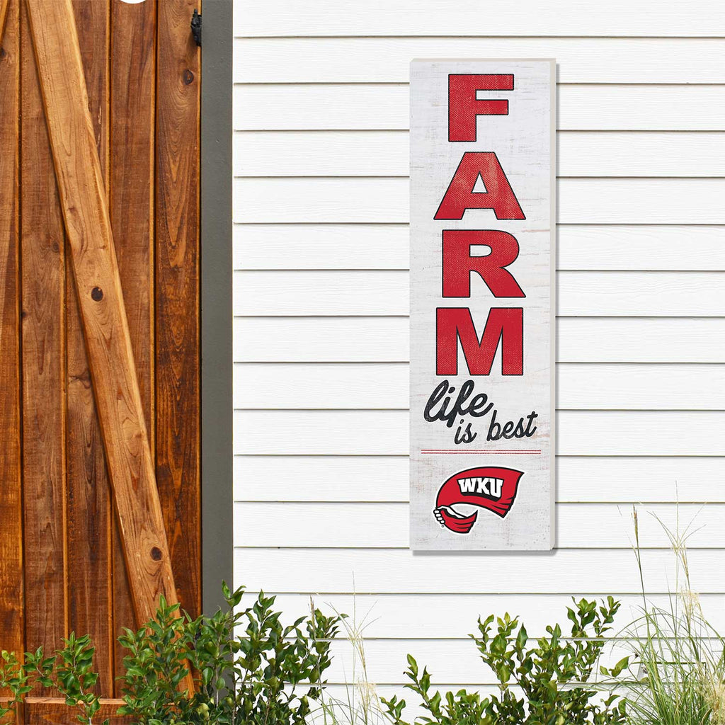 10x35 Indoor Outdoor Sign FARM Life Western Kentucky Hilltoppers