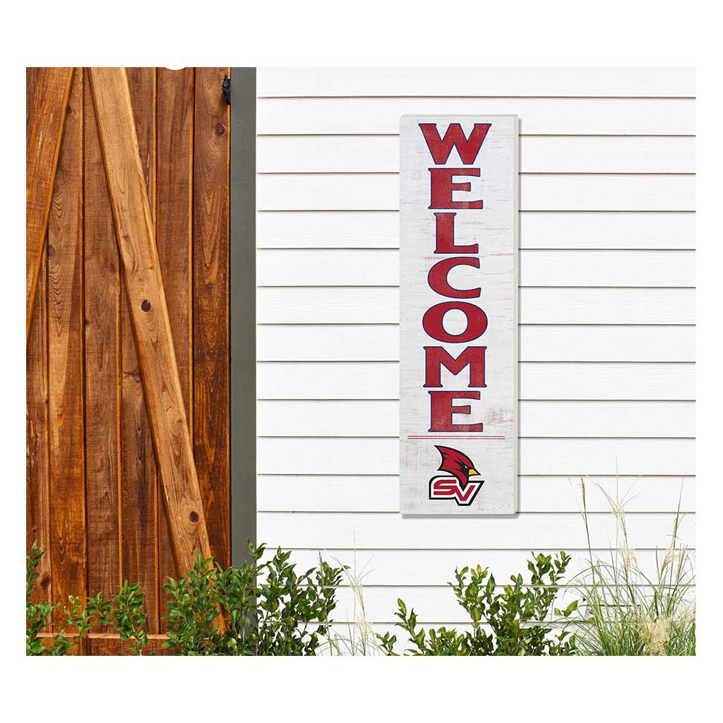 10x35 Indoor Outdoor Sign WELCOME Saginaw Valley State University Cardinals