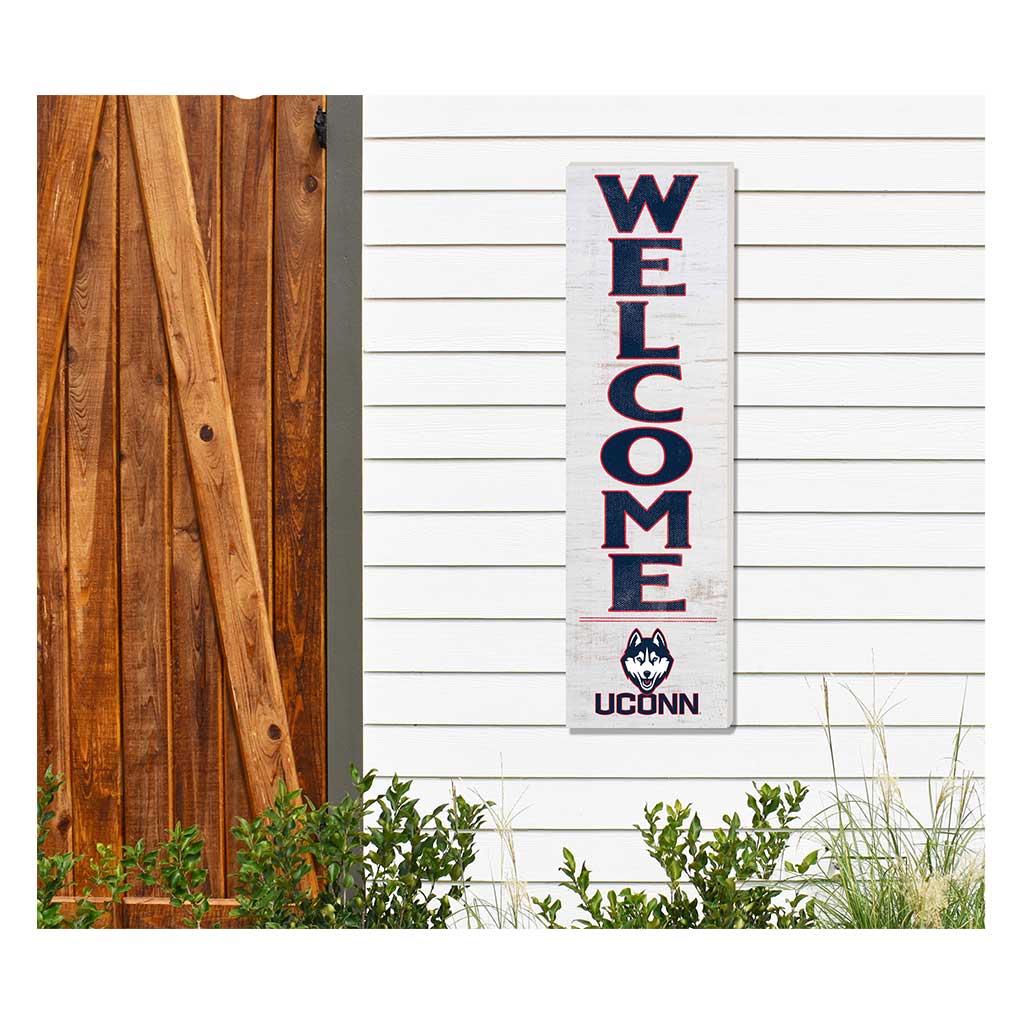 10x35 Indoor Outdoor Sign WELCOME Connecticut Huskies