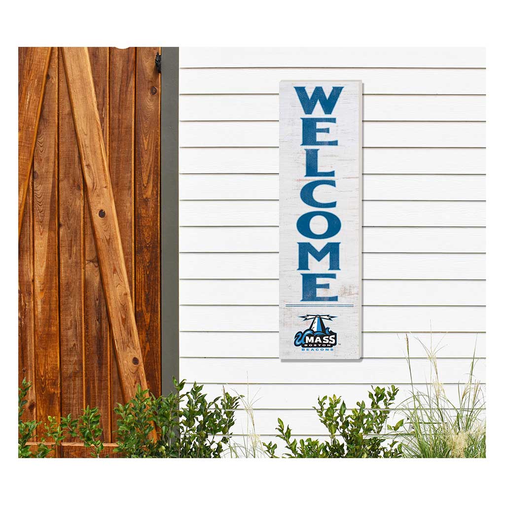 10x35 Indoor Outdoor Sign WELCOME UMASS Boston Beacons