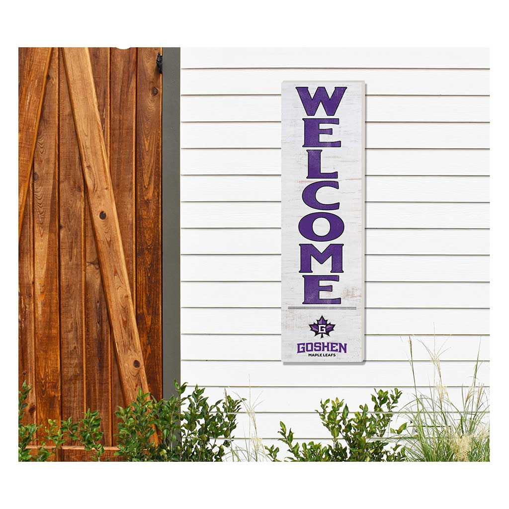 10x35 Indoor Outdoor Sign WELCOME Goshen College Maple Leafs