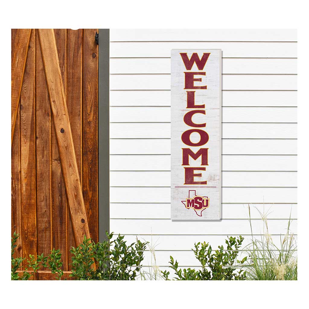 10x35 Indoor Outdoor Sign WELCOME Midwestern State Mustangs