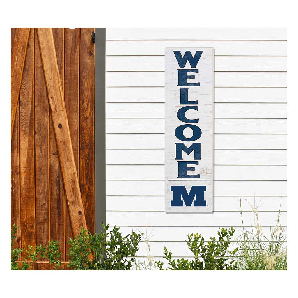 10x35 Indoor Outdoor Sign WELCOME Millikin University Big Blue