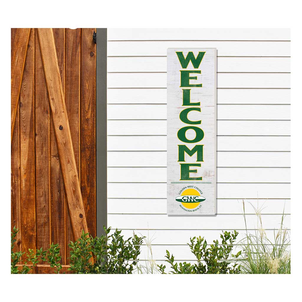 10x35 Indoor Outdoor Sign WELCOME Golden West Coast College Rustlers