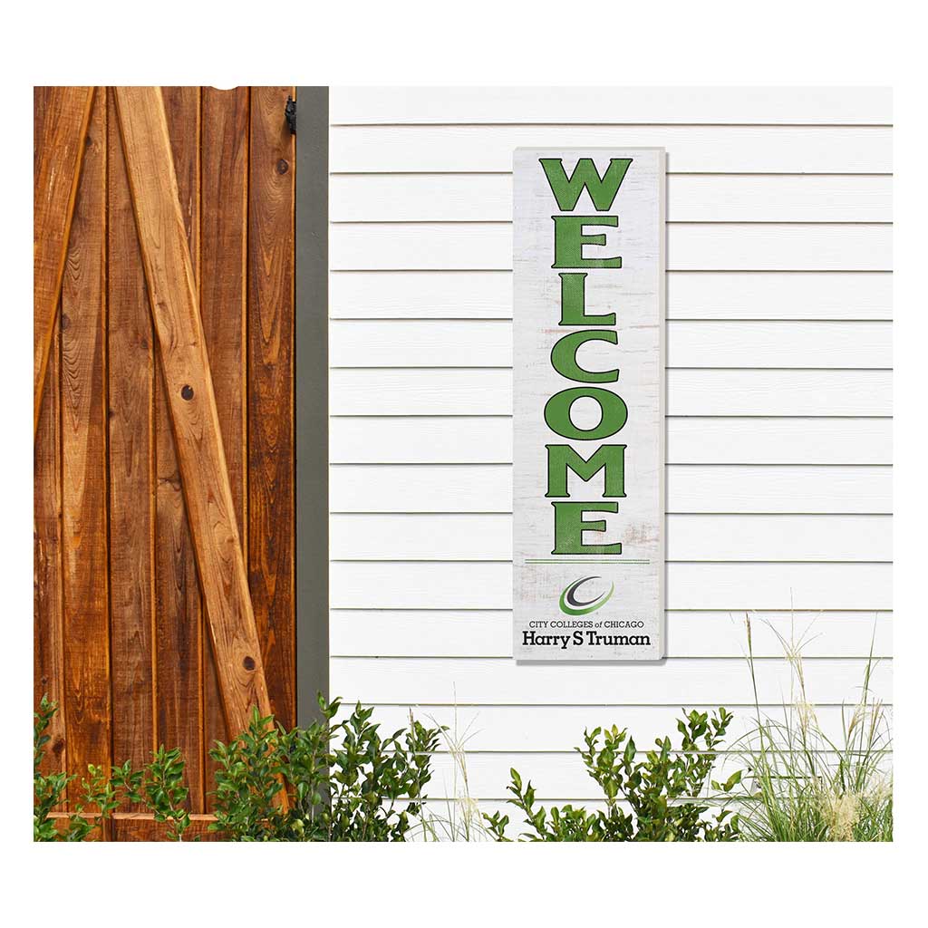 10x35 Indoor Outdoor Sign WELCOME Harry S. Truman College Falcons