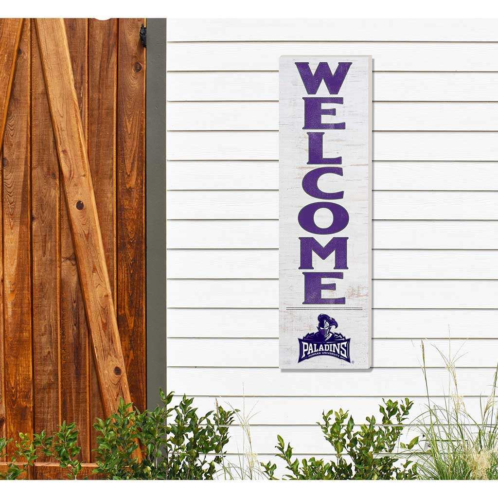 10x35 Indoor Outdoor Sign WELCOME Furman Paladins