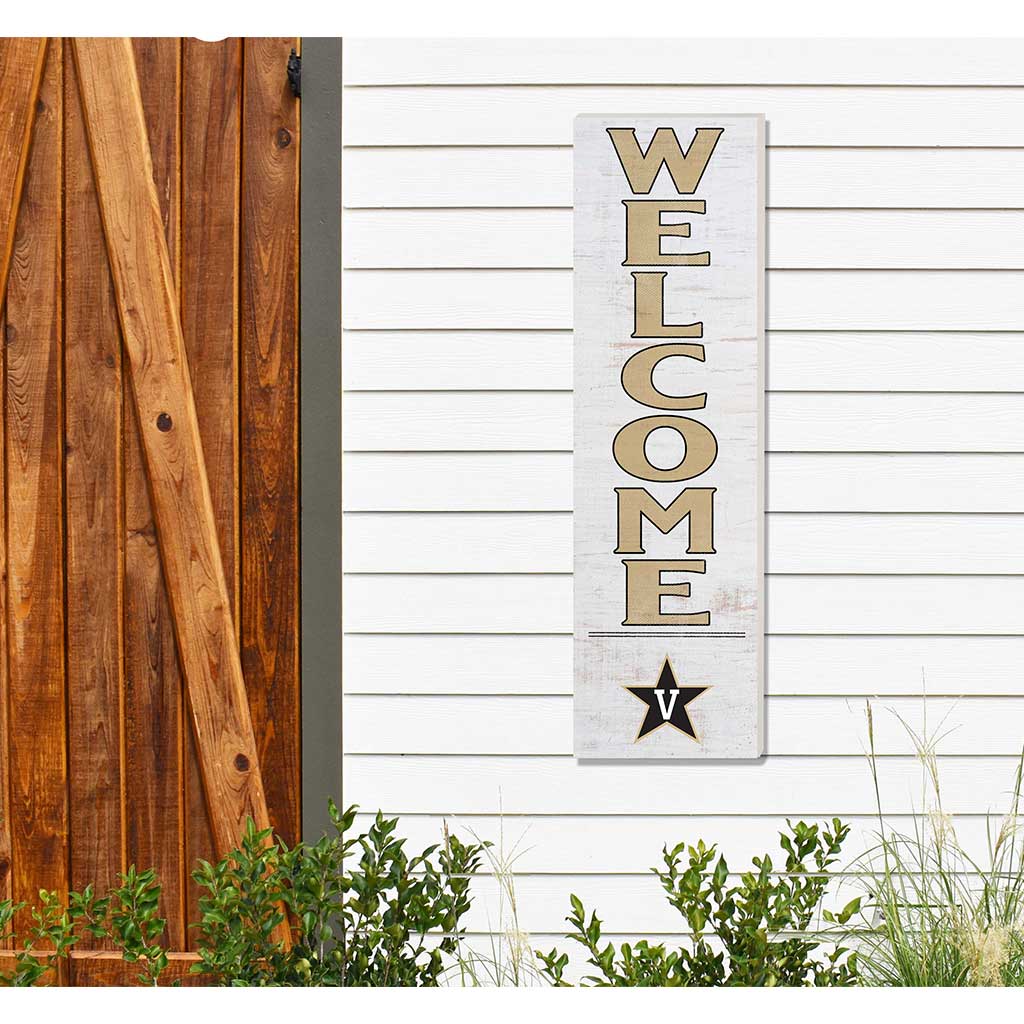 10x35 Indoor Outdoor Sign WELCOME Vanderbilt Commodores