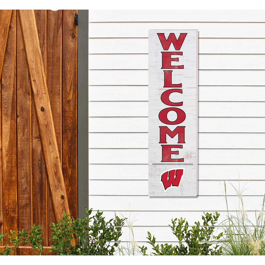10x35 Indoor Outdoor Sign WELCOME Wisconsin Badgers