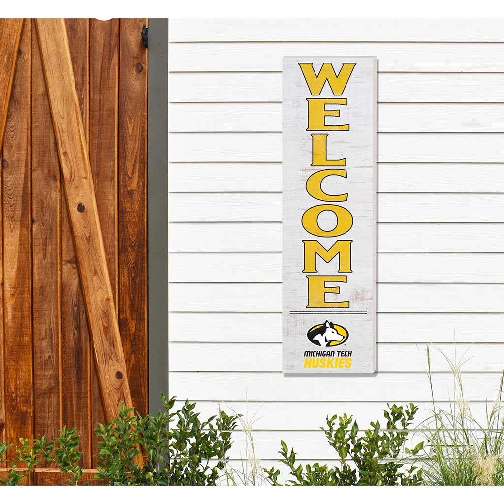 10x35 Indoor Outdoor Sign WELCOME Michigan Tech University Huskies