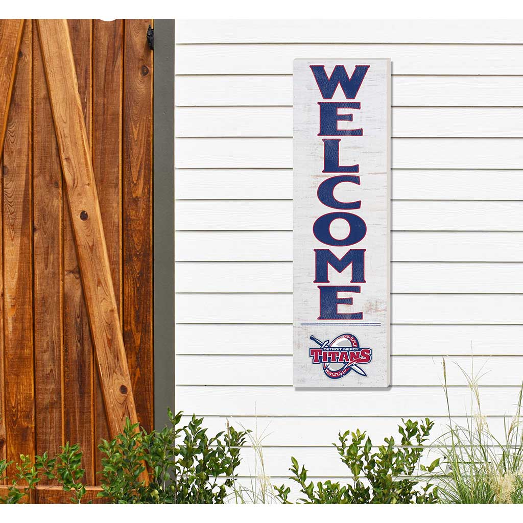 10x35 Indoor Outdoor Sign WELCOME Detroit Mercy Titans