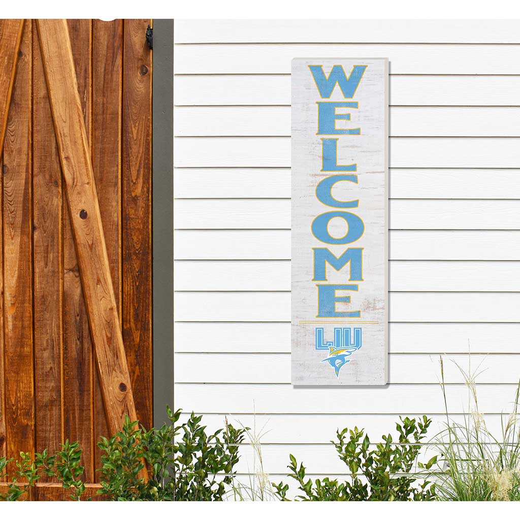 10x35 Indoor Outdoor Sign WELCOME Long Island University Sharks